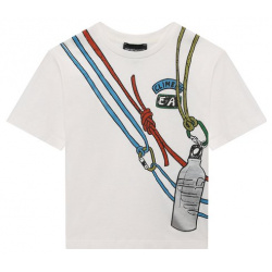 Хлопковая футболка Emporio Armani 3D4TJ9/3J51Z