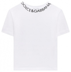 Хлопковая футболка Dolce & Gabbana L4JTEY/G7IJ6/8 14 Белоснежная