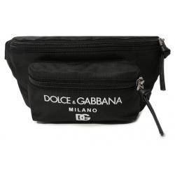 Поясная сумка Dolce & Gabbana EM0103/AK441 Черную поясную сумку с широким