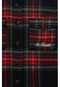 Хлопковая рубашка MC2 Saint Barth STBK SEISER JR/SEI002/09816E