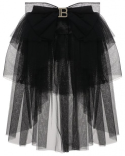 Пояс Balmain BU0A51 Черный  стилизованный под пышную юбку