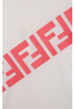Хлопковая футболка Fendi JFI292/7AJ/8A 12+