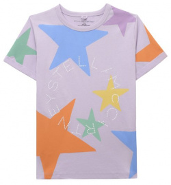 Хлопковая футболка Stella McCartney TU8B81