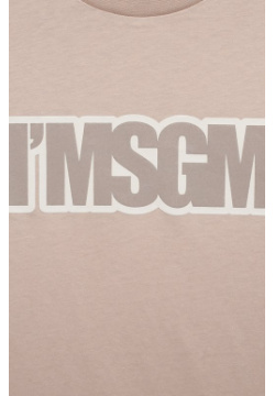 Хлопковая футболка MSGM kids S4MSJUTH202