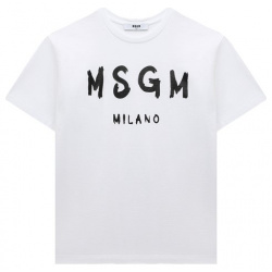 Хлопковая футболка MSGM kids S4MSJUTH011