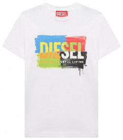 Хлопковая футболка Diesel J01776/00YI9