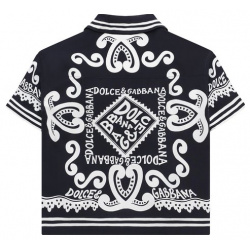 Хлопковая рубашка Dolce & Gabbana L43S81/G7L0K/2 6