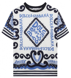 Хлопковая футболка Dolce & Gabbana L4JTBL/G7L0B/8 12+