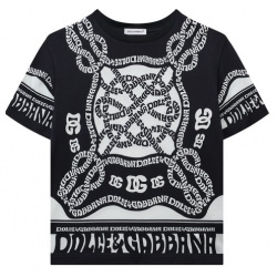 Хлопковая футболка Dolce & Gabbana L4JTEY/G7L0C/8 14/8 12+