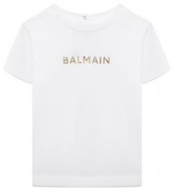 Хлопковая футболка Balmain BU8621