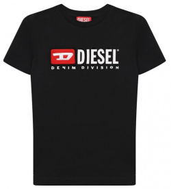 Хлопковая футболка Diesel J01793/0BLAP Для пошива черной футболки выбрали мягкое