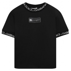 Хлопковая футболка Dolce & Gabbana L4JTE0/G7M4F/2 6 Свободную футболку из