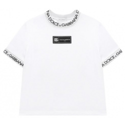 Хлопковая футболка Dolce & Gabbana L4JTE0/G7M4F/8 14 Для пошива белой футболки