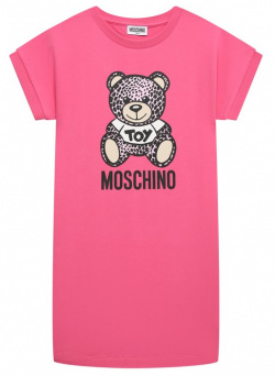 Хлопковое платье Moschino HDV0EA/LDA13/10 14 В футболке яркого оттенка