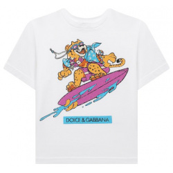 Хлопковая футболка Dolce & Gabbana L4JTEY/G7M6A/2 6
