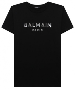 Хлопковая футболка Balmain BU8Q91