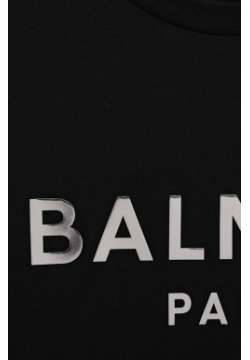Хлопковая футболка Balmain BU8Q91