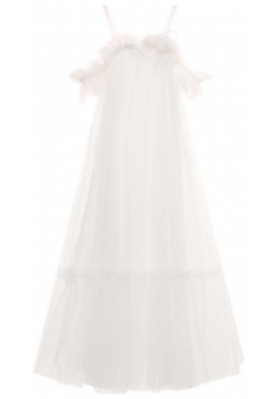 Платье Ermanno Scervino SFAB0370/TU032 Для создания белого платья с тонкими