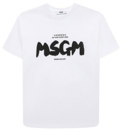 Хлопковая футболка MSGM kids F3MSJBTH200
