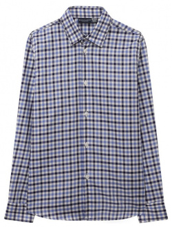 Хлопковая рубашка Dal Lago N402Q/8513/4 6 Для пошива синей рубашки с длинными