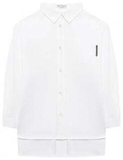 Хлопковая блузка Brunello Cucinelli B0091C407A