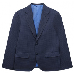 Шерстяной пиджак Stefano Ricci Junior Y1RF732000/C086HC Однобортный синий