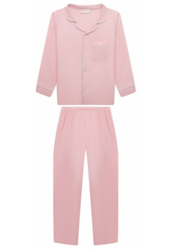 Пижама из вискозы Story Loris 36361/8A 16A Для пошива однотонной нежно розовой