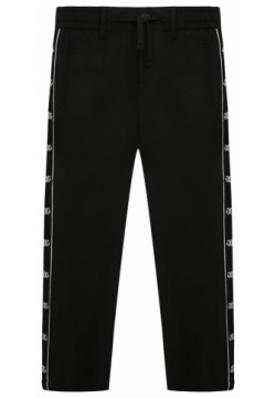 Шерстяные брюки Dolce & Gabbana L44P12/FUBFA/2 6 Мастера марки сшили черные