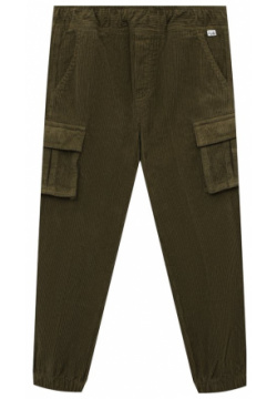 Хлопковые брюки карго Il Gufo A23PL323V6012/5A 8A оттенка хаки мастера