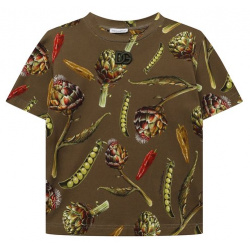 Хлопковая футболка Dolce & Gabbana L4JTGM/G7I2Z/8 14 Принт на этой футболке с