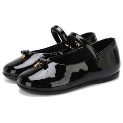 Лаковые туфли с ремешком и бантами Dolce & Gabbana D20057/A1328