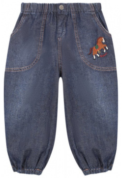 Джинсы Gucci 591305/XDAZD Для изготовления темно синих джинсов с вышитой лошадью