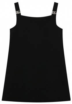 Хлопковое платье Dolce & Gabbana L5JD5J/G7F9N/2 6 Мастера марки сшили черный