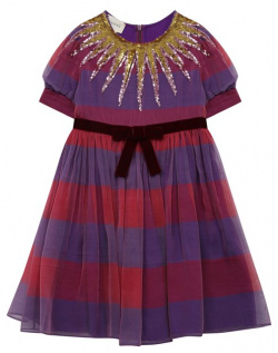 Шелковое платье Gucci 471135/ZB649 с подкладкой из плотной вискозы