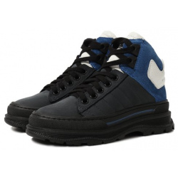 Кожаные ботинки Jarrett JE1SN47A/LEATHER DARK BLUE  WHITE BLUE/W00LA AND C