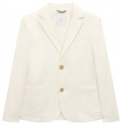 Хлопковый пиджак Eleventy ES2P24/G0087/12 16 Для пошива белого пиджака с