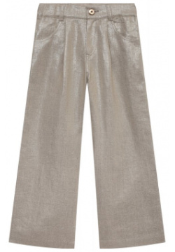 Льняные брюки Brunello Cucinelli BH169P022C с двумя парами карманов