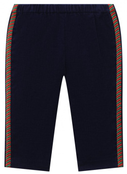 Хлопковые брюки Gucci 629503/XWALA Для пошива синих брюк мастера марки