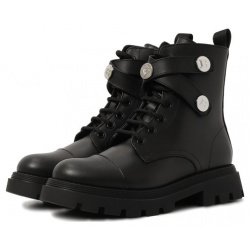 Кожаные ботинки Balmain BT0P26 Для пошива черных ботинок мастера марки
