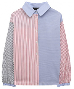 Хлопковая блузка Monnalisa 41B300 При пошиве блузы команда марки использовала