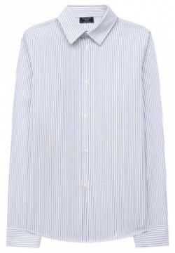 Хлопковая рубашка Dal Lago N402/8918/7 12 Для пошива рубашки в тонкую голубую