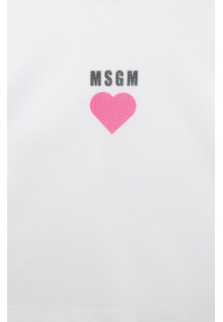 Хлопковая футболка MSGM kids MS029437
