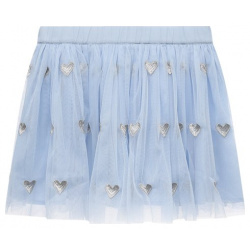 Юбка Stella McCartney TT7A21 Для пошива расклешенной голубой юбки с серебристыми