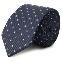 Шелковый галстук Dal Lago N300/7328/I II Для изготовления темно синего галстука