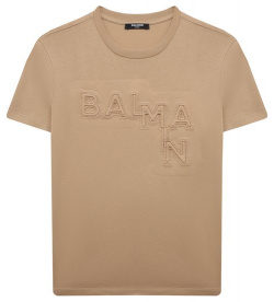 Хлопковая футболка Balmain BT8R01