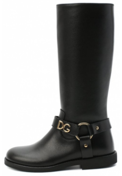 Кожаные сапоги Dolce & Gabbana D10986/AW998/29 36
