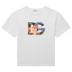 Хлопковая футболка Dolce & Gabbana L4JTEY/G7I6A/8 14 Мастера марки сшили