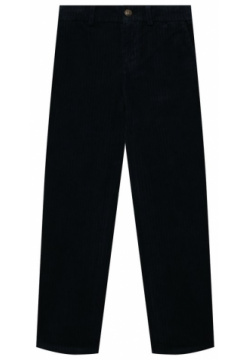 Хлопковые брюки Dolce & Gabbana L43P90/LY062/8 14 Темно синие свободные