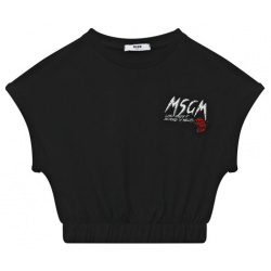 Хлопковая футболка MSGM kids MS029392