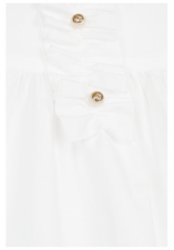 Хлопковое мини платье свободного кроя с оборкой Gucci 503767/XB365